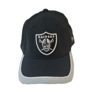 New Era 39 Thirty NFL Las Vegas Raiders Black/Gray Fitted Sz. Large.